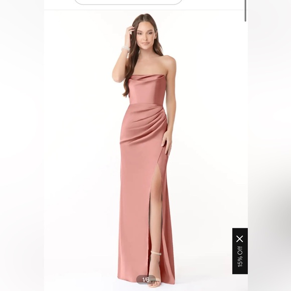 Pink Evening Wear Dress - Picture 1 of 3